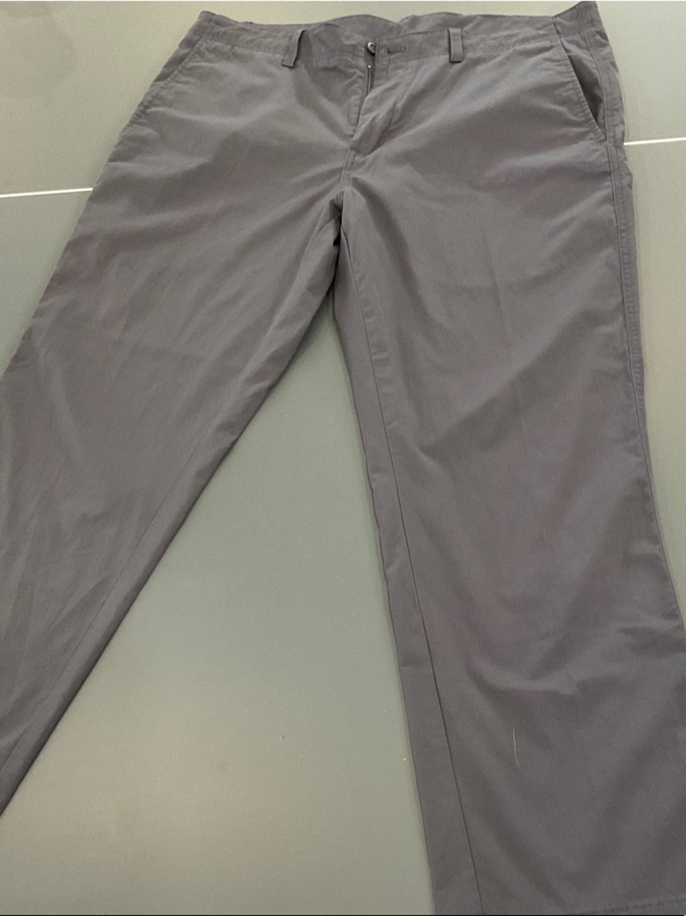 Duck Head Men's Gray Straight-Leg light weight Chinos